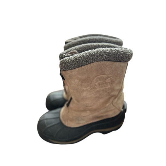 Sorel Ellesmere II Womens Snow Winter Boots Tan Black Size 8 Zipper Warm - Picture 9 of 15